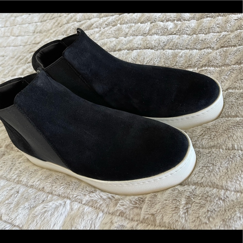 Vince hightop, platform suede sneakers - Picture 4 of 5